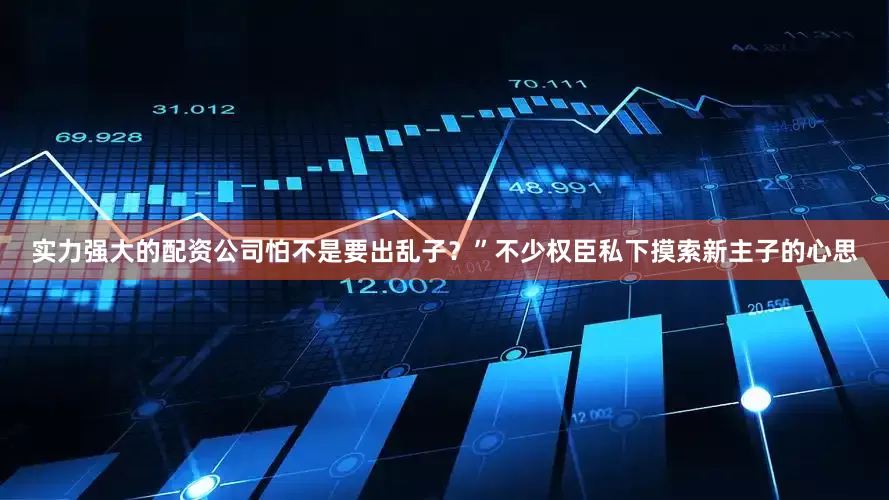 实力强大的配资公司怕不是要出乱子？”不少权臣私下摸索新主子的心思